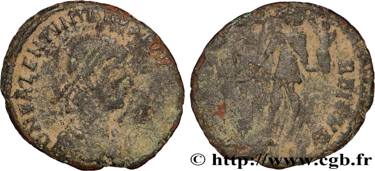 VALENTINIAN II Maiorina pecunia, (MB, Æ 2) VF