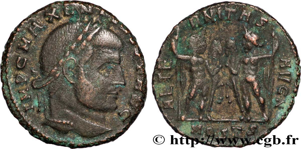 MAXENTIUS Follis ou nummus SS