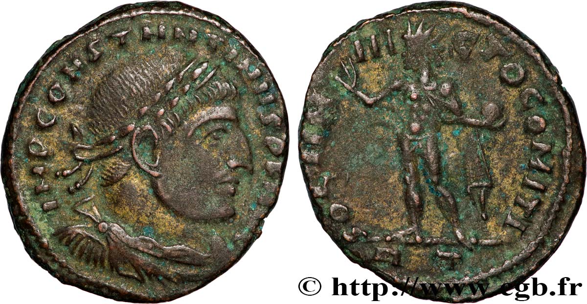 CONSTANTINE I THE GREAT Follis ou nummus AU/XF