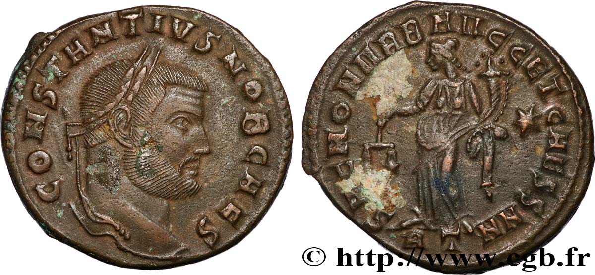 CONSTANTIUS I Follis ou nummus AU