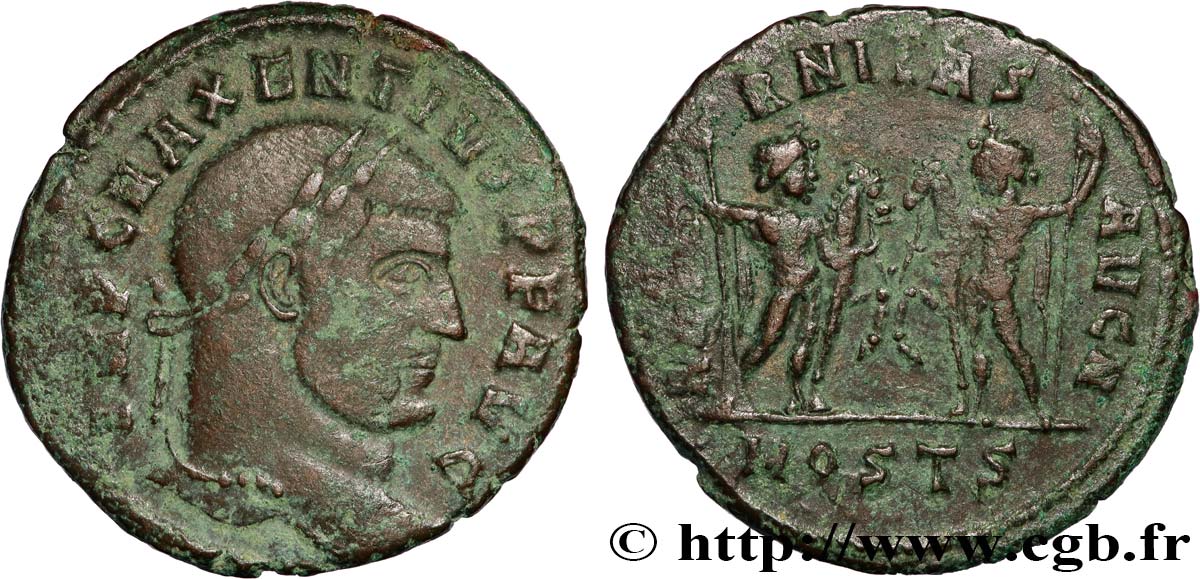 MAXENTIUS Follis ou nummus XF