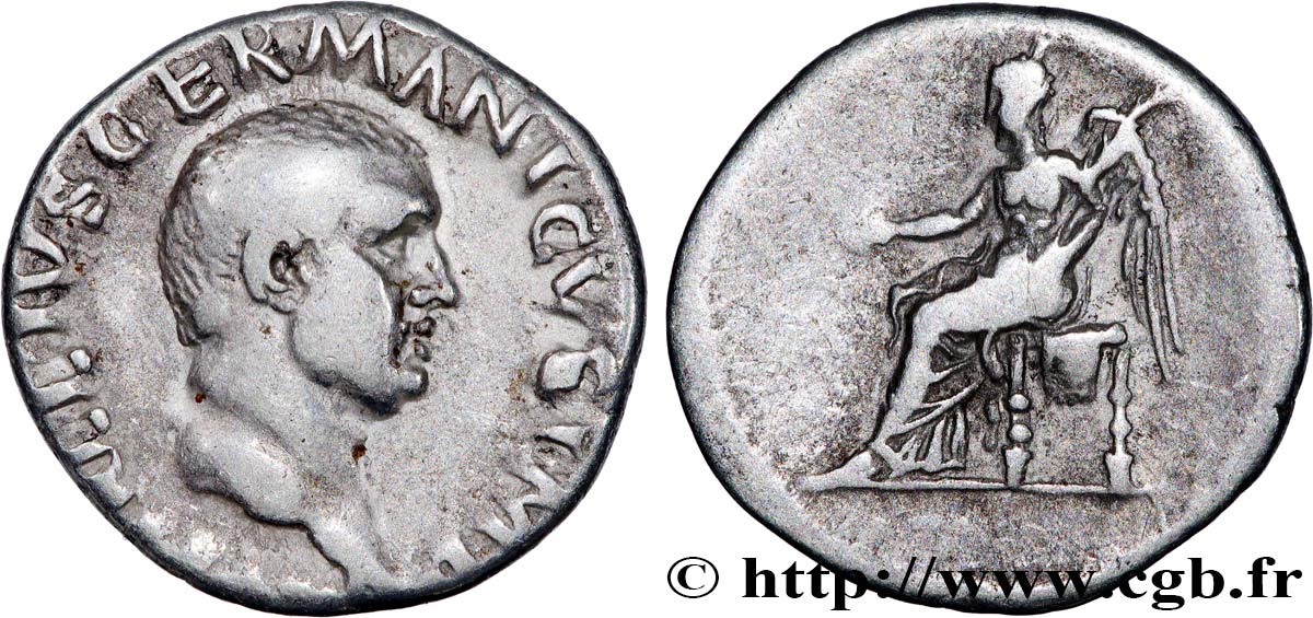 VITELLIUS Denier XF