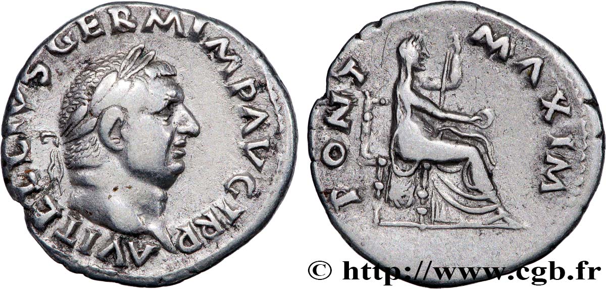 VITELLIUS Denier AU