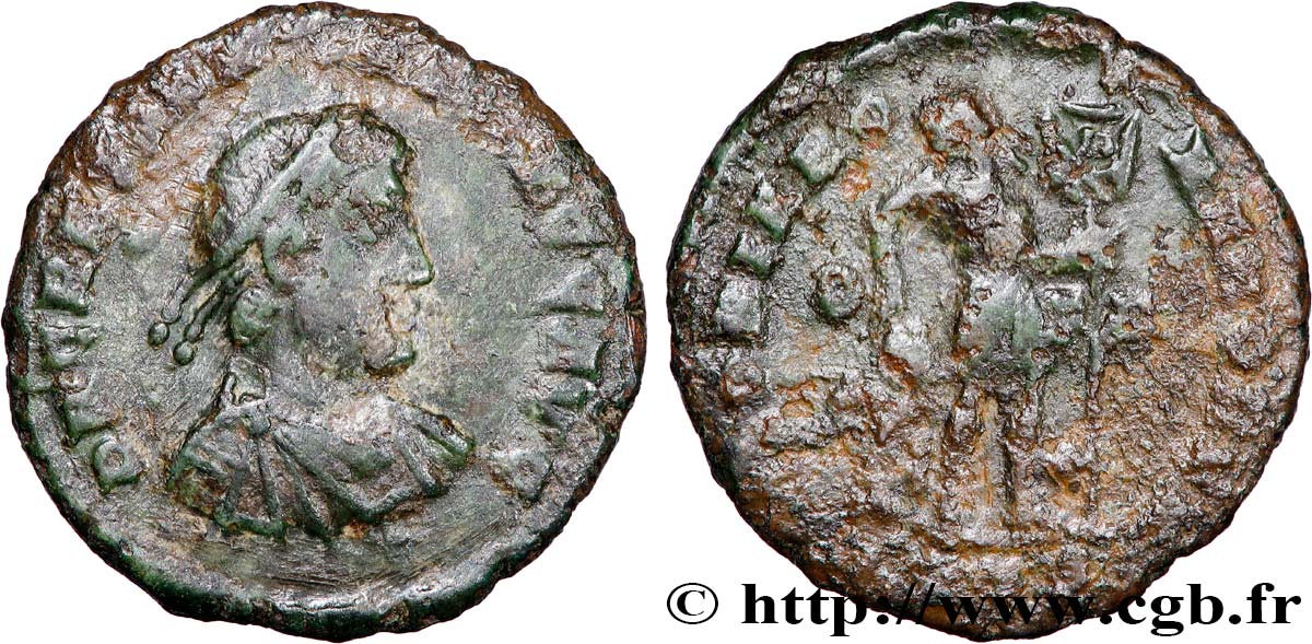 GRATIAN Nummus, (PB, Æ 3) VF