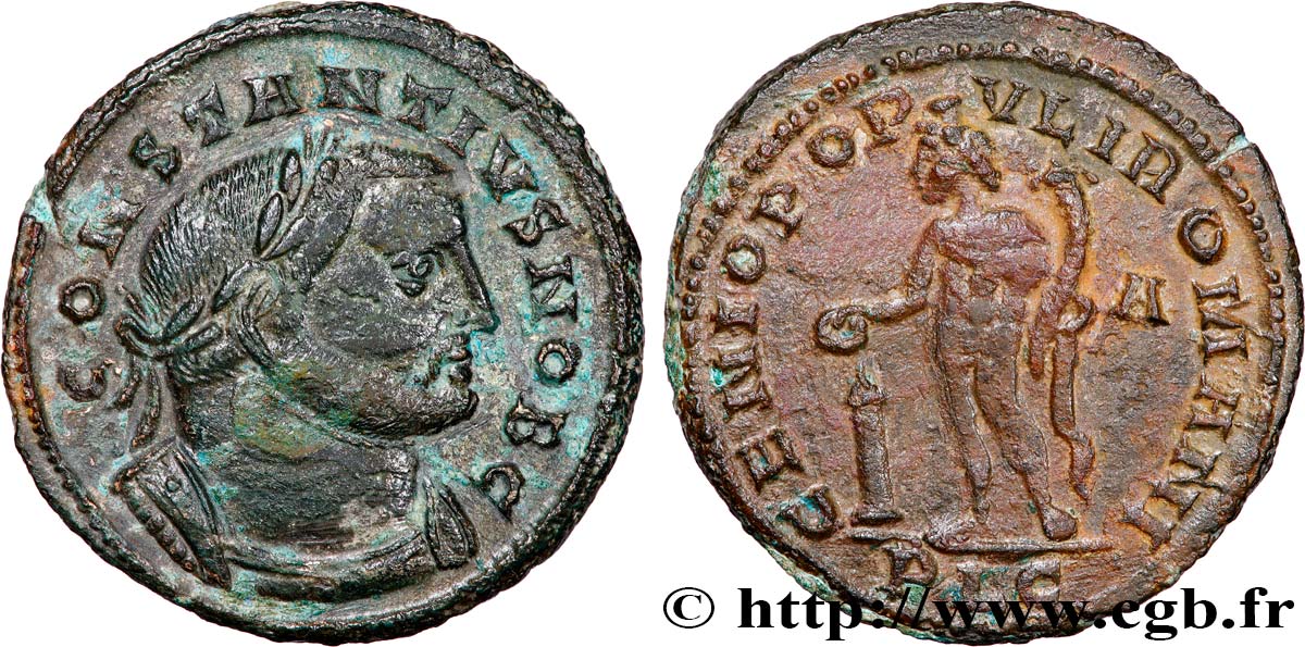 CONSTANTIUS I Follis ou nummus AU