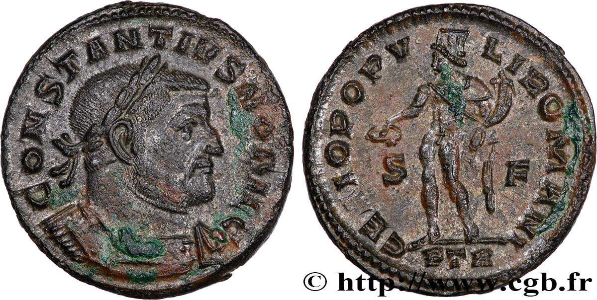 CONSTANTIUS I Follis ou nummus AU