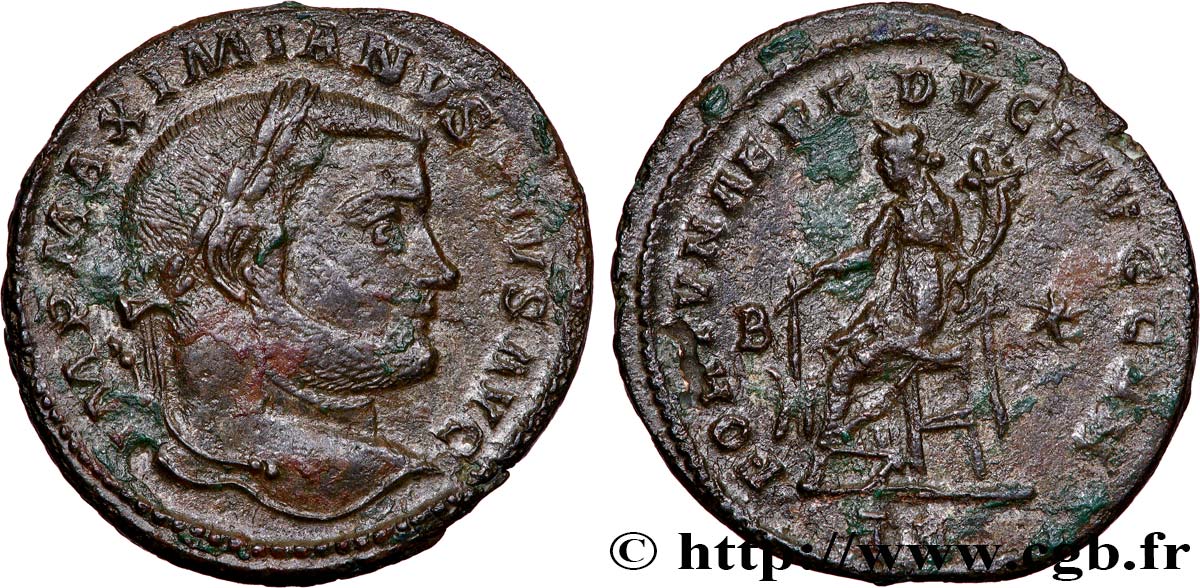 MAXIMIANUS HERCULIUS Follis ou nummus AU