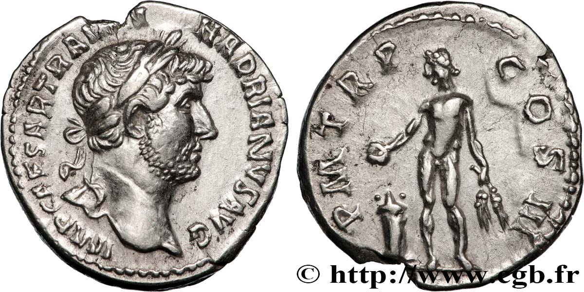 HADRIAN Denier MS