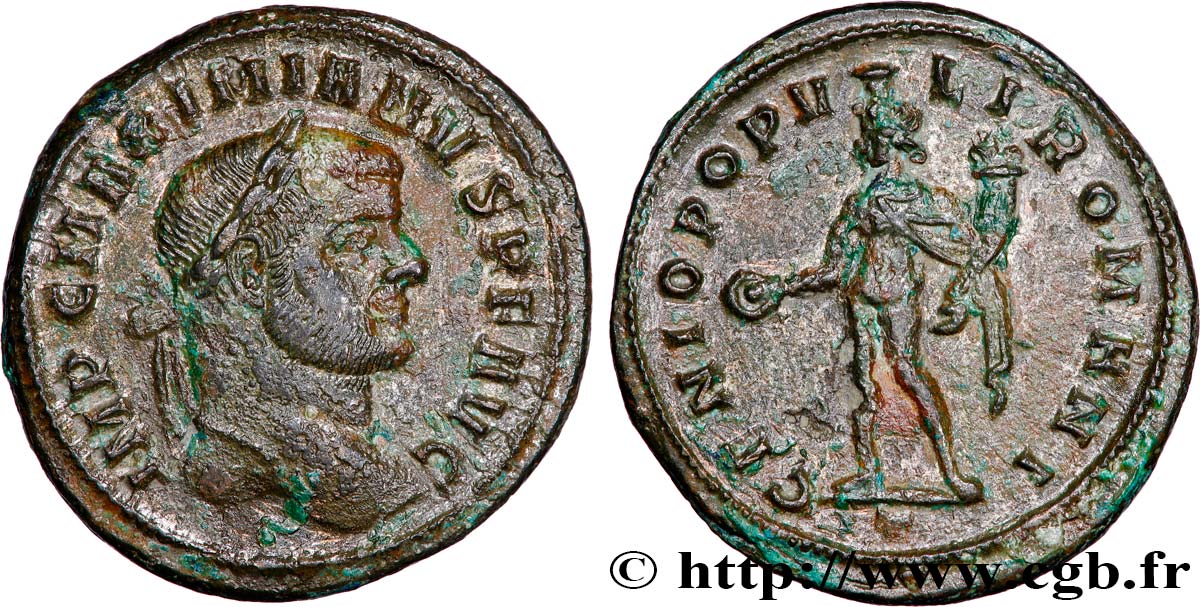 MAXIMIANUS HERCULIUS Follis ou nummus AU