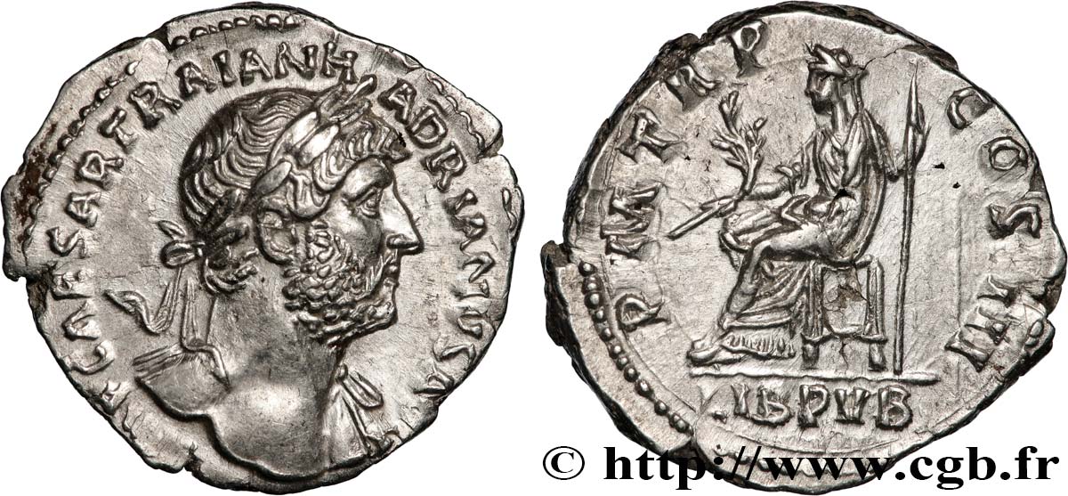 HADRIAN Denier MS/AU