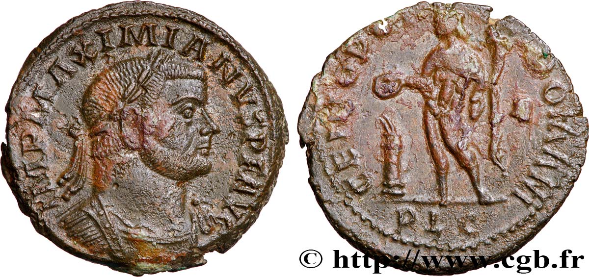 MAXIMIANUS HERCULIUS Follis ou nummus fVZ/SS