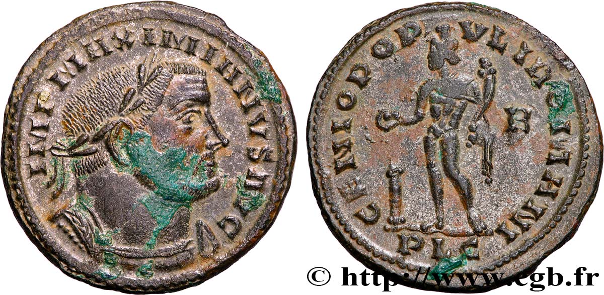 MAXIMIANUS HERCULIUS Follis ou nummus AU