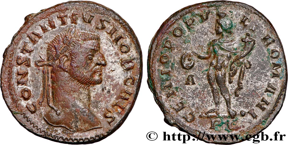 CONSTANTIUS I Follis ou nummus AU