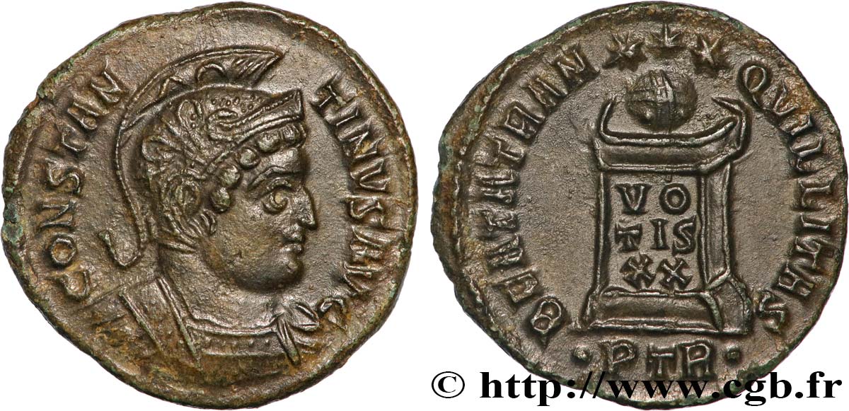 CONSTANTINE I THE GREAT Centenionalis ou nummus AU/AU