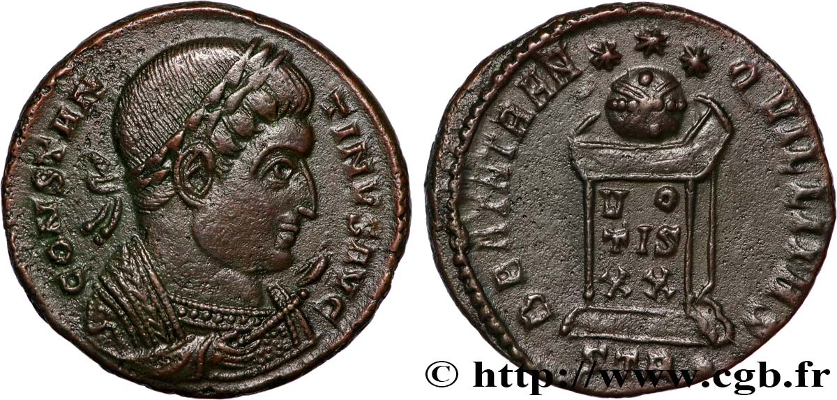 CONSTANTINO I EL MAGNO Centenionalis ou nummus SC/EBC