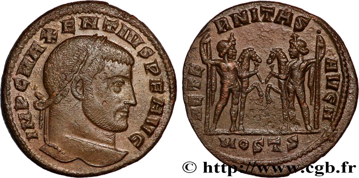 MAXENTIUS Follis ou nummus AU