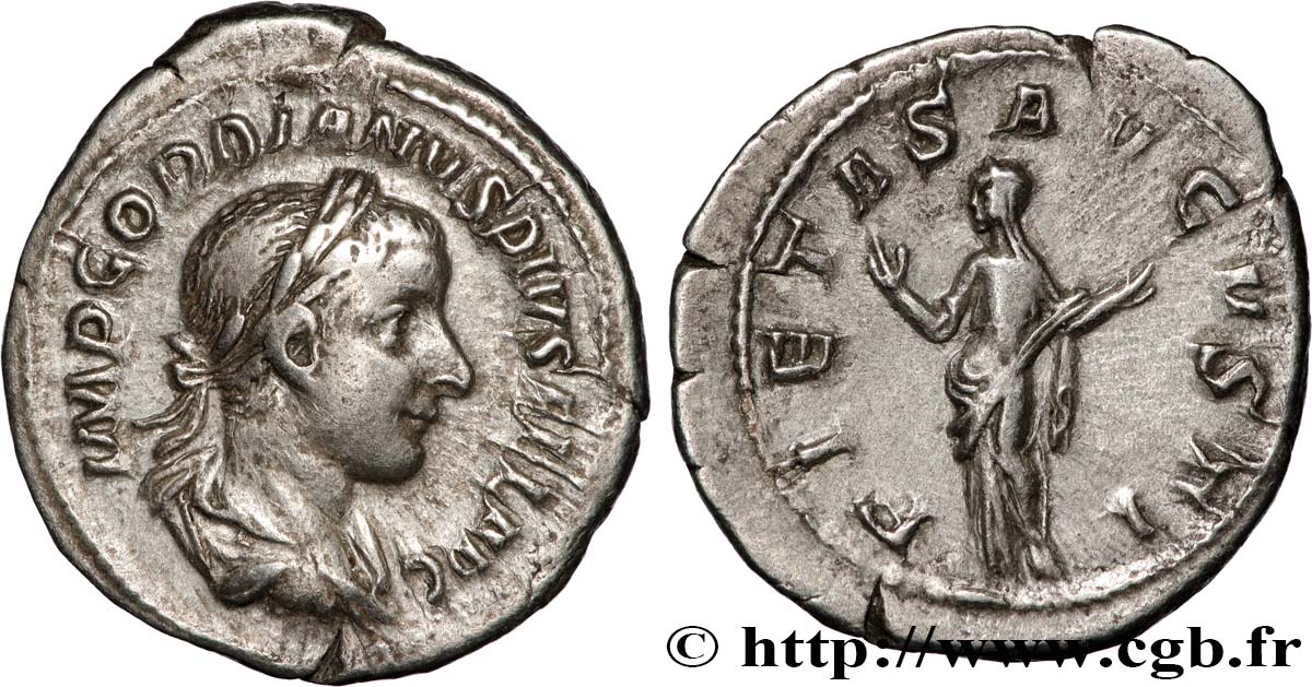 GORDIAN III Denier AU