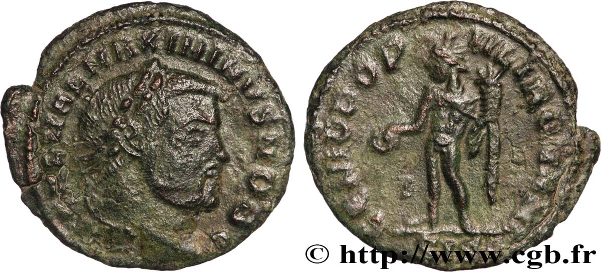 MAXIMINUS II DAIA Quart de follis ou quart de nummus SS