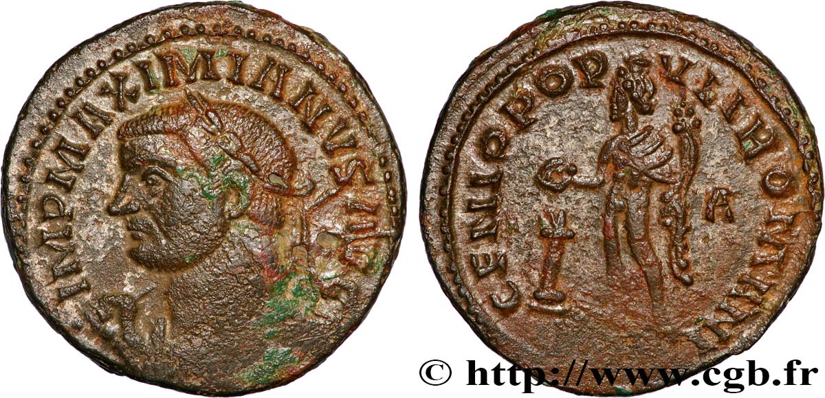 MAXIMIANUS HERCULIUS Follis ou nummus AU