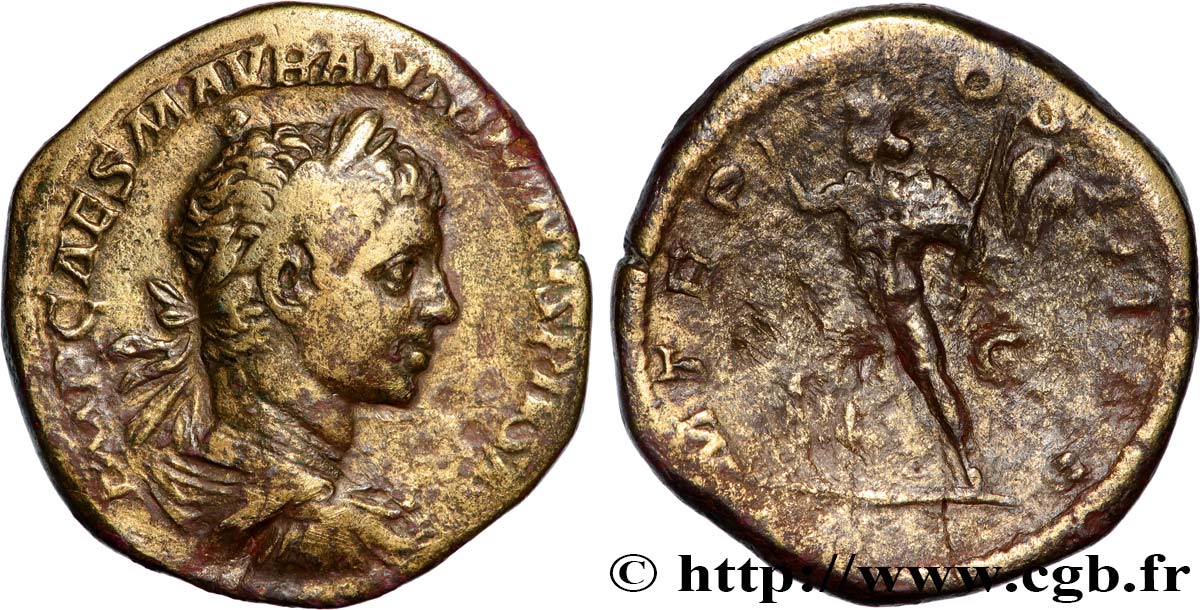 ELAGABALUS Sesterce XF/VF