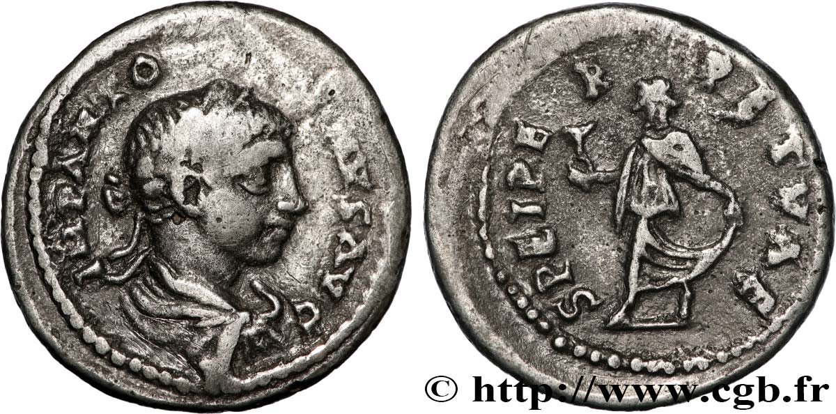 ELAGABALUS Denier XF