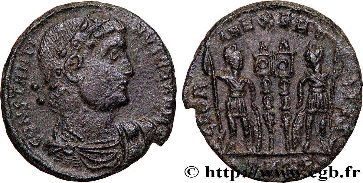 CONSTANTINE I THE GREAT Centenionalis ou nummus AU