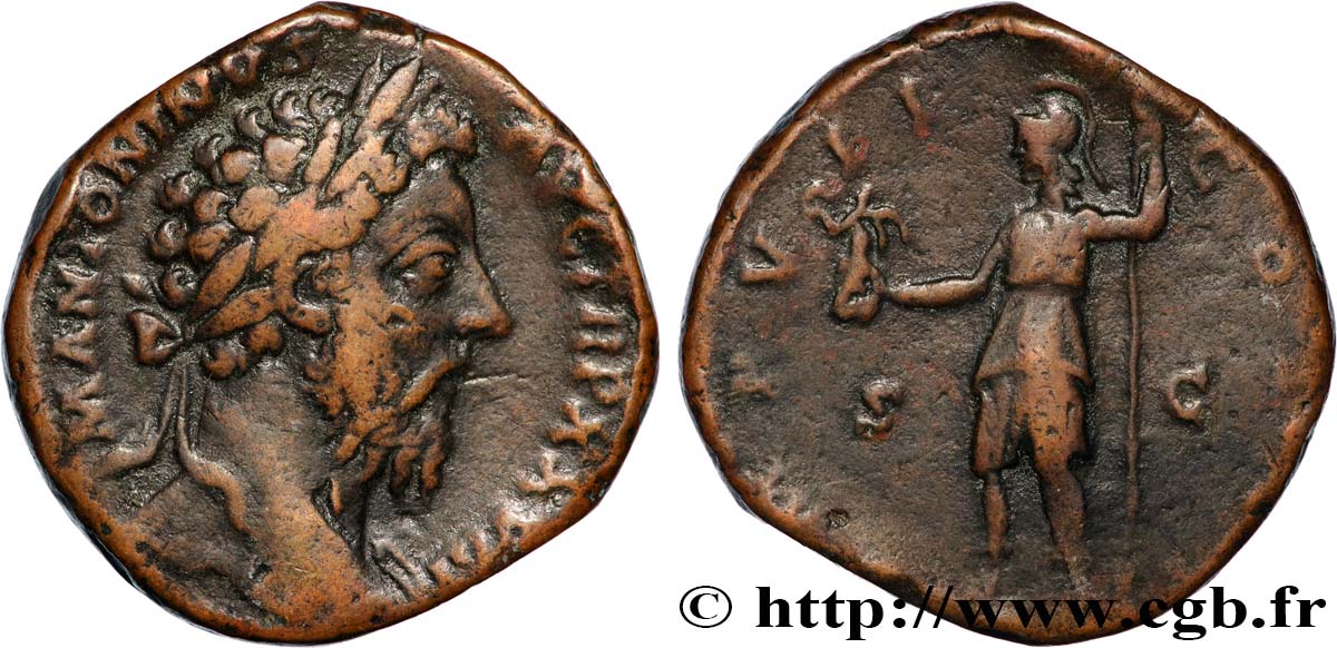 MARCUS AURELIUS Sesterce XF/VF