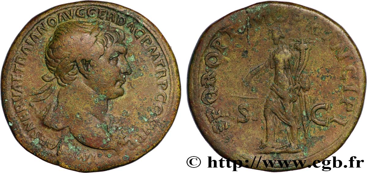 TRAJAN Sesterce TTB/TB+