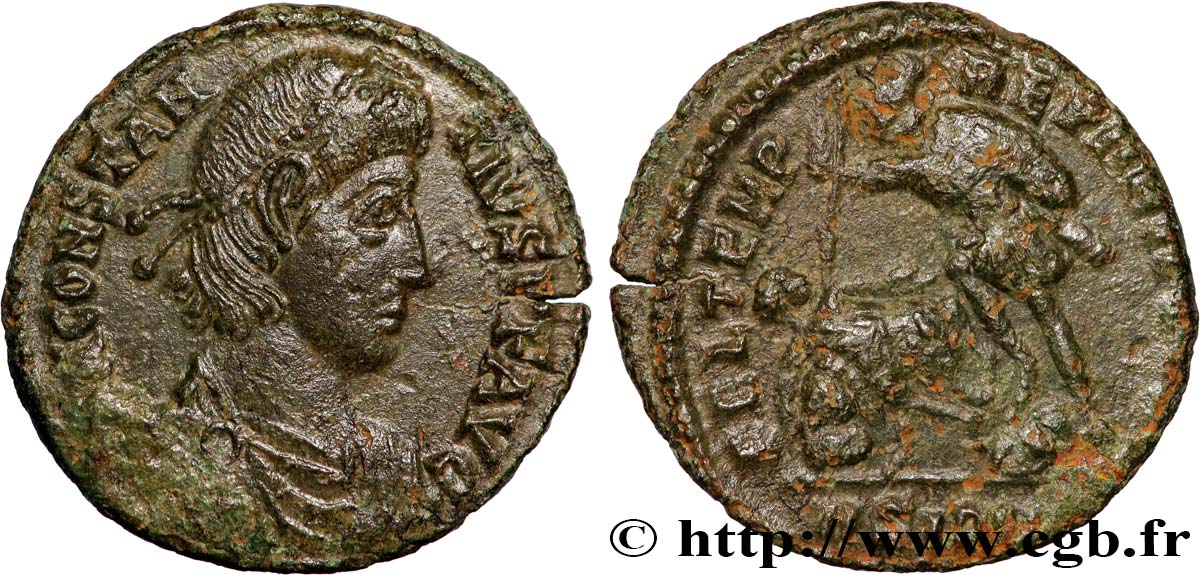 CONSTANTIUS II Maiorina réduite AU/XF