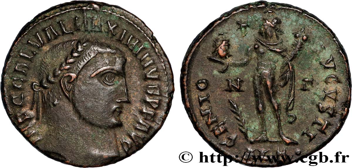 MAXIMINUS II DAZA Follis ou nummus fVZ