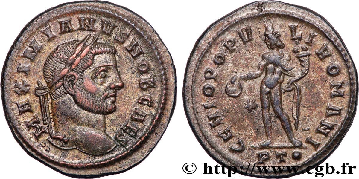 GALERIUS Follis ou nummus AU