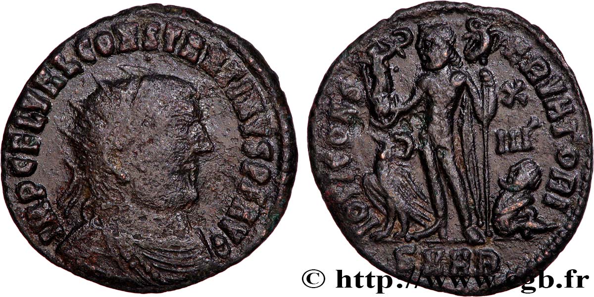 COSTANTINO I IL GRANDE Follis ou nummus BB/q.SPL