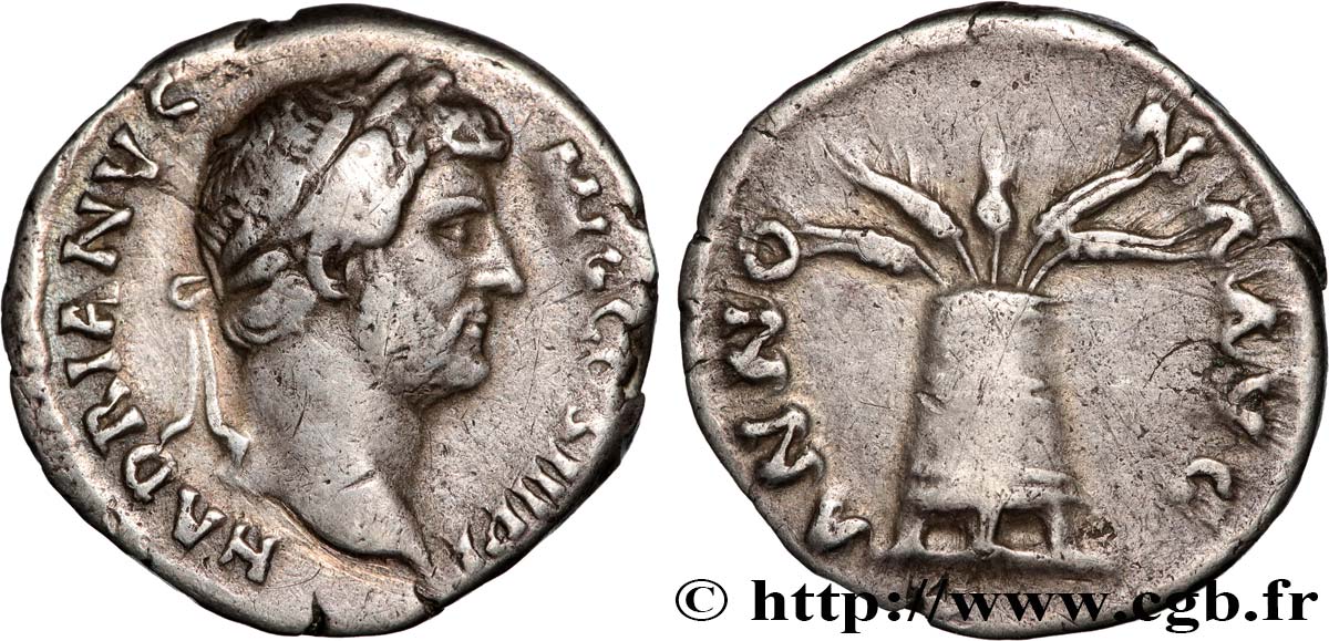HADRIAN Denier AU
