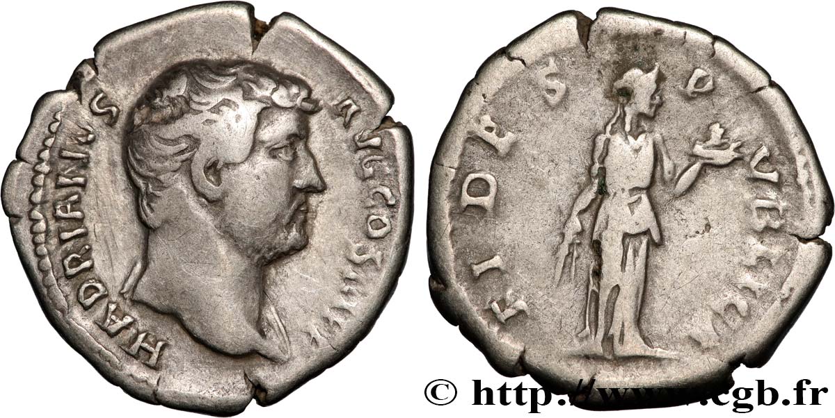 HADRIAN Denier XF