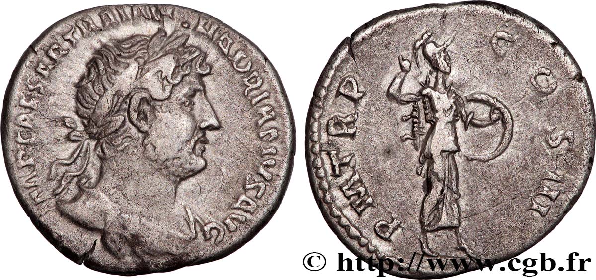 HADRIAN Denier XF/AU