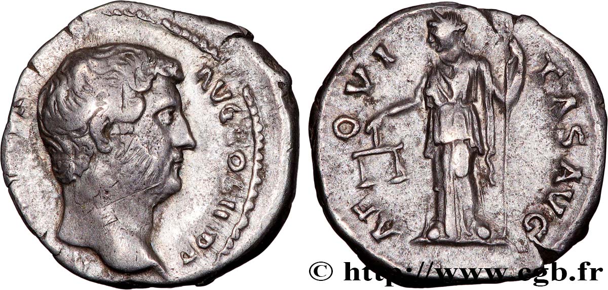 HADRIAN Denier AU