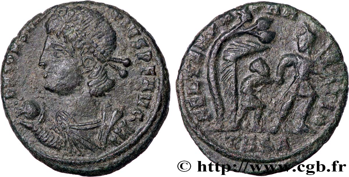 CONSTANTIUS II Maiorina, (MB, Æ 2) AU/XF