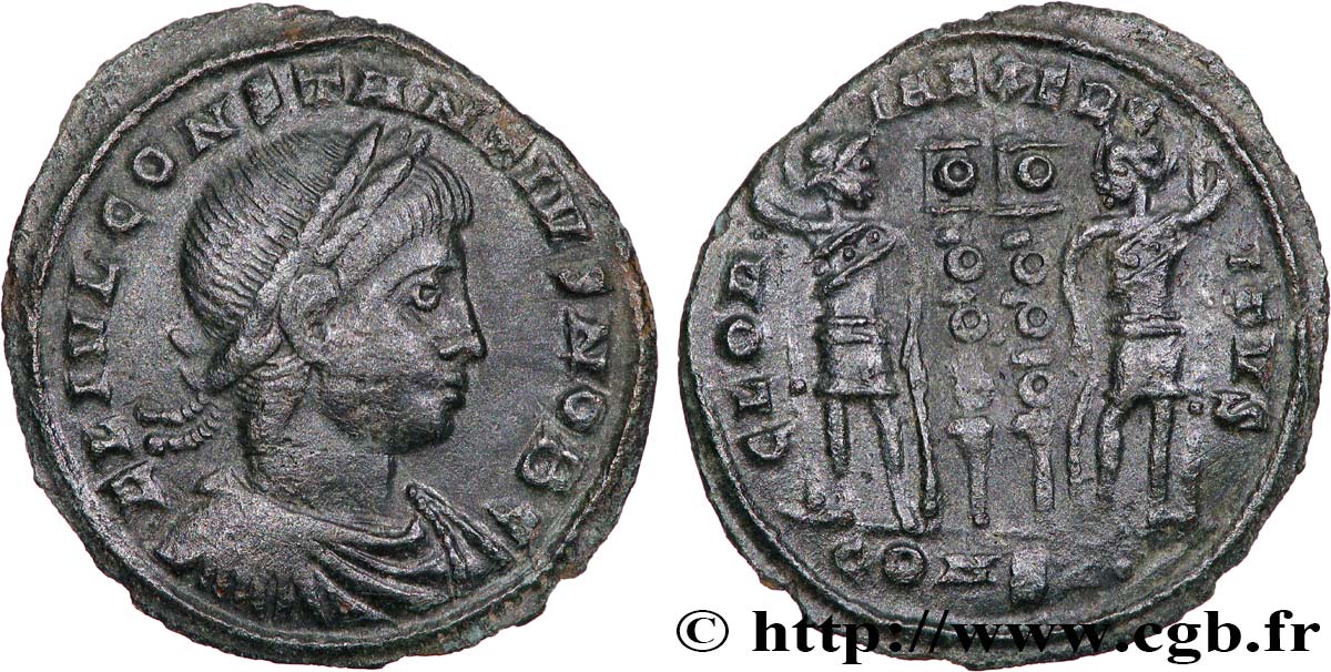 CONSTANTIUS II Centenionalis ou nummus fVZ/SS