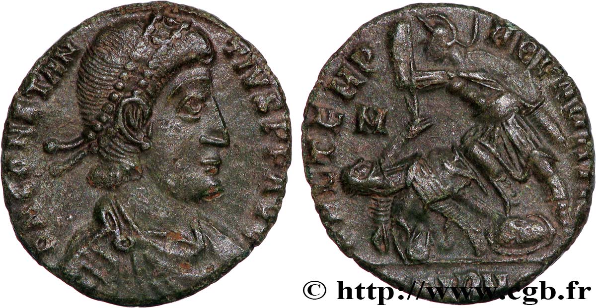 CONSTANTIUS II Maiorina réduite, (PB, Æ 3) fVZ