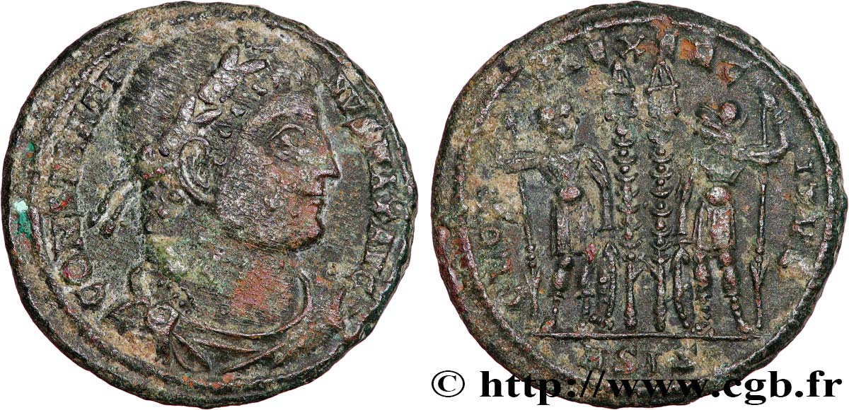 CONSTANTINE I THE GREAT Centenionalis ou nummus AU/XF