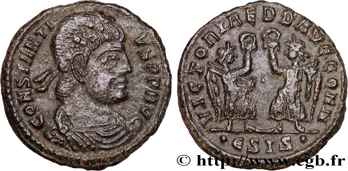 CONSTANTIUS II Centenionalis ou nummus AU