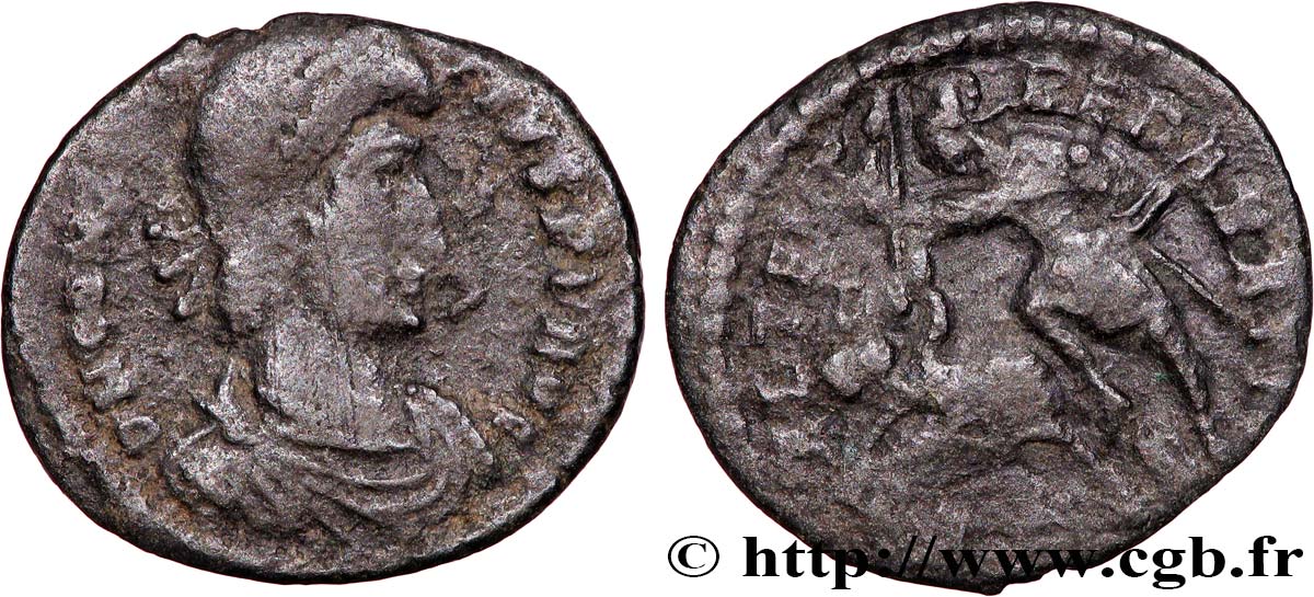 CONSTANTIUS II Maiorina réduite, (PB, Æ 3) XF