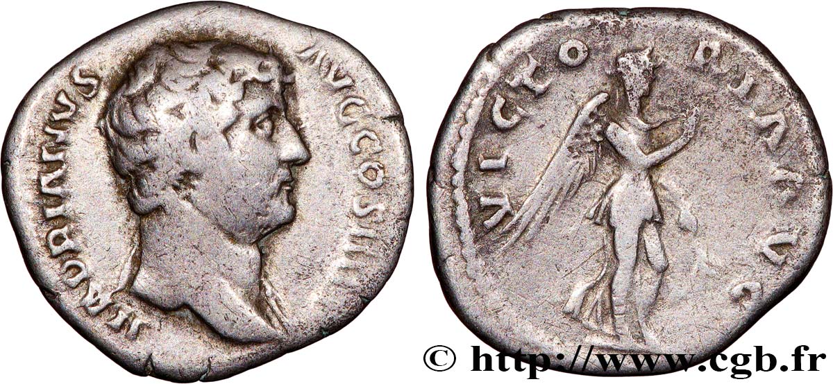 HADRIAN Denier XF