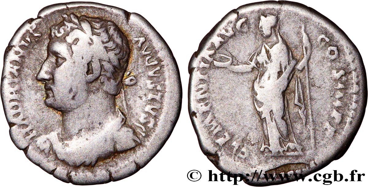 HADRIAN Denier XF