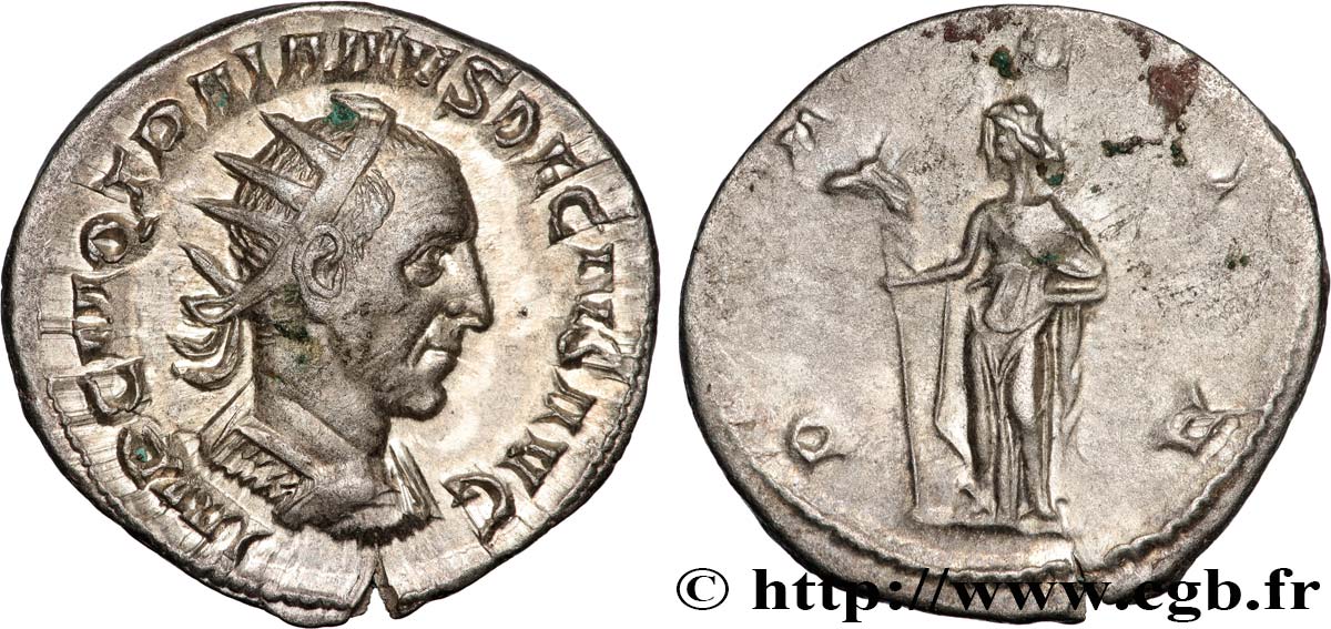 TRAJAN DÈCE Antoninien SUP/TTB+