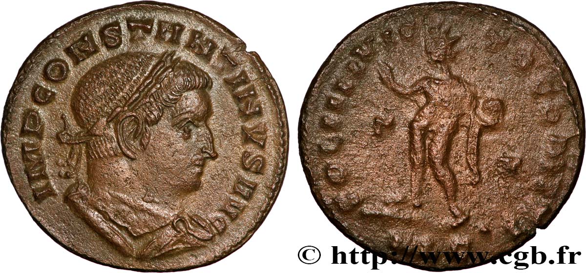 CONSTANTINE I THE GREAT Follis ou nummus AU/XF