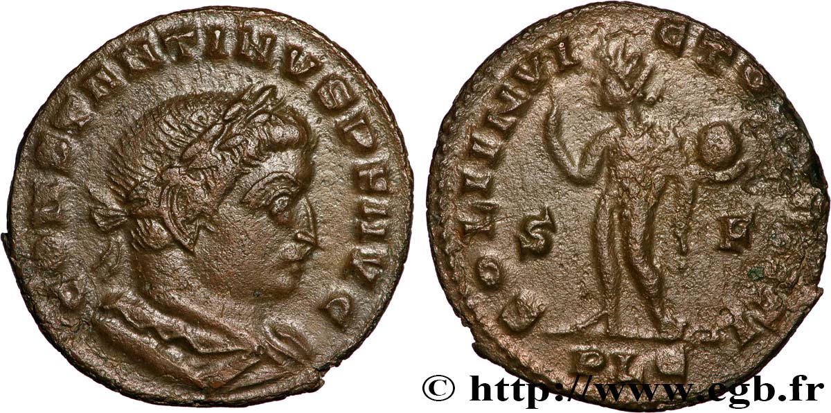 CONSTANTINE I THE GREAT Follis ou nummus AU/XF