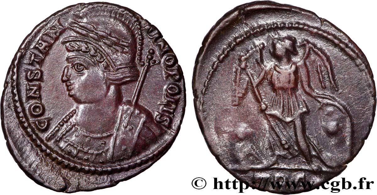 CONSTANTINOPLE Centenionalis ou nummus SUP/TTB+