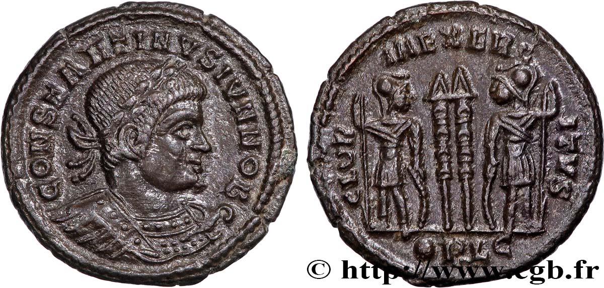 CONSTANTIN II Centenionalis ou nummus SUP