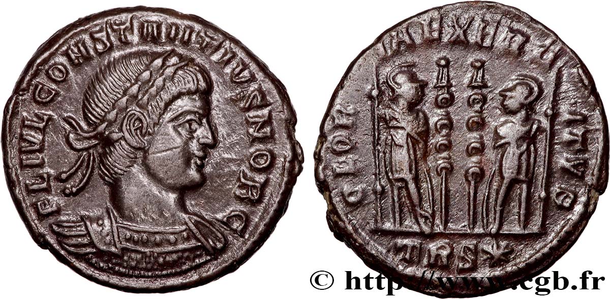 CONSTANTIUS II Centenionalis ou nummus AU